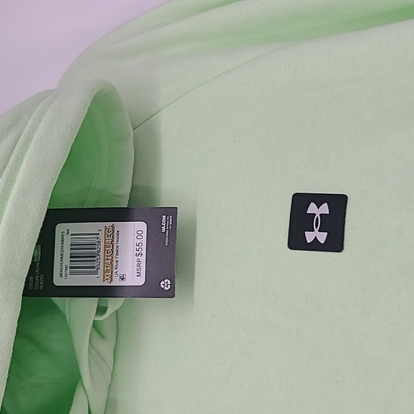 NWT Under Armour neon lime green hoodie 4X - Picture 2 of 8